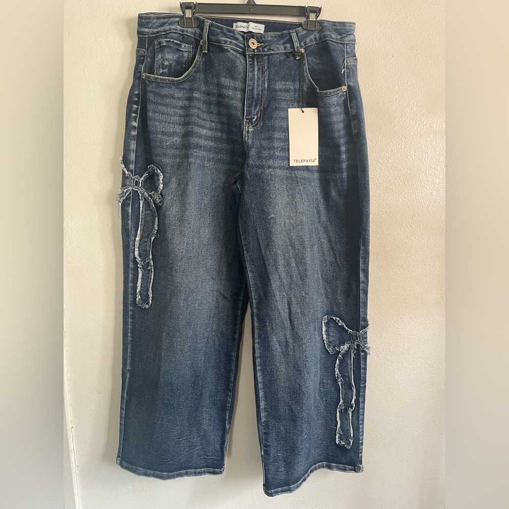 Casual Blue Denim Relaxed Jeans